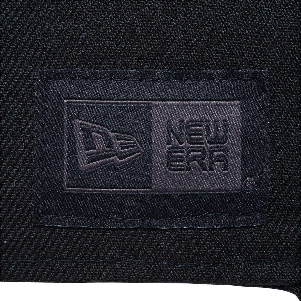 LP 59FIFTY NEW ERA BLACK LABEL Dリング ウーブンラベル ブラック