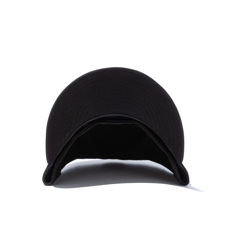 LP 59FIFTY NEW ERA BLACK LABEL Dリング ウーブンラベル ブラック