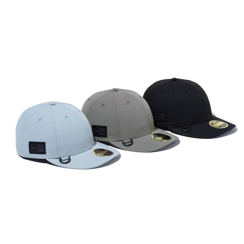 LP 59FIFTY NEW ERA BLACK LABEL Dリング ウーブンラベル ブラック