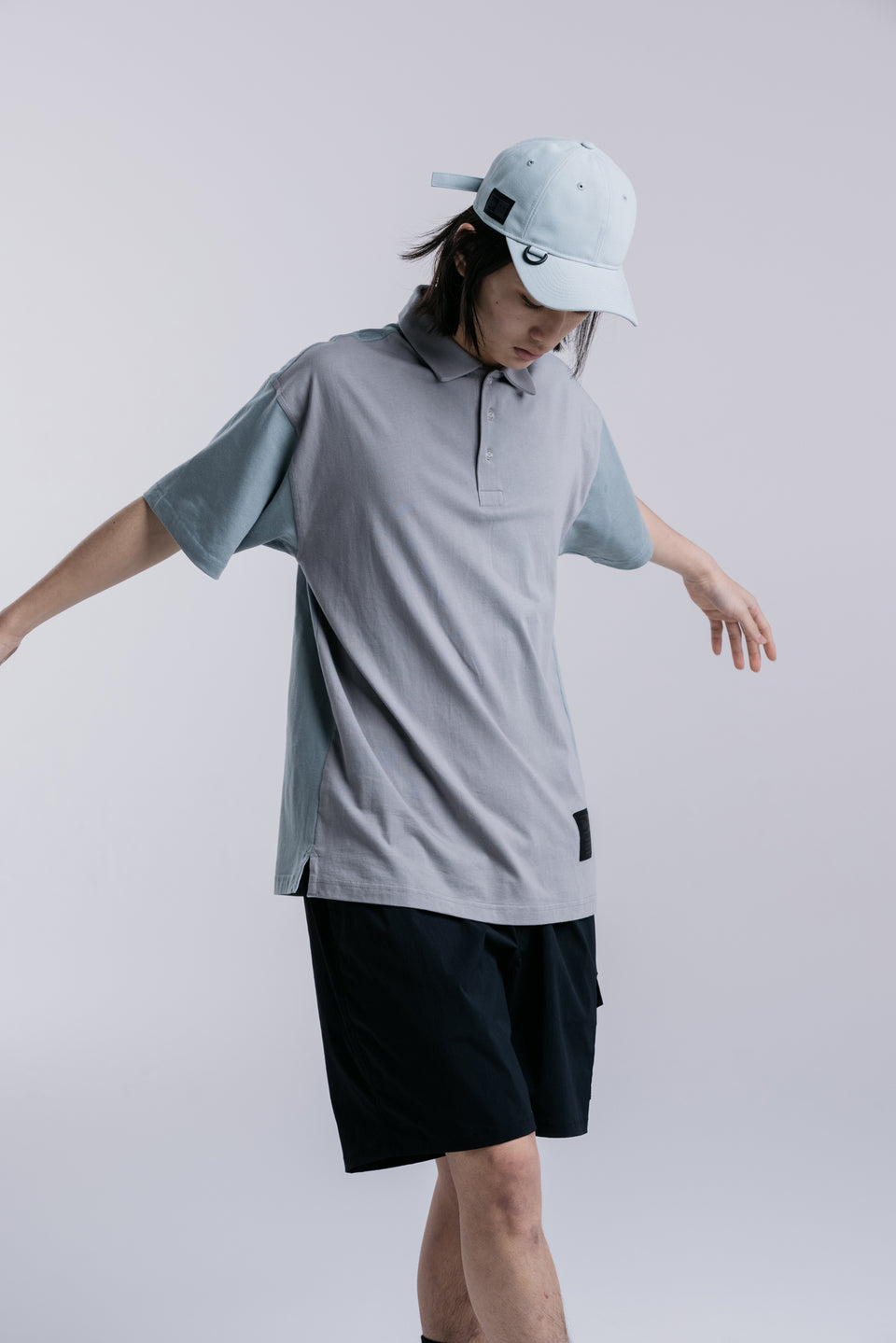 9TWENTY NEW ERA BLACK LABEL Dリング ウーブンラベル セージグリーン