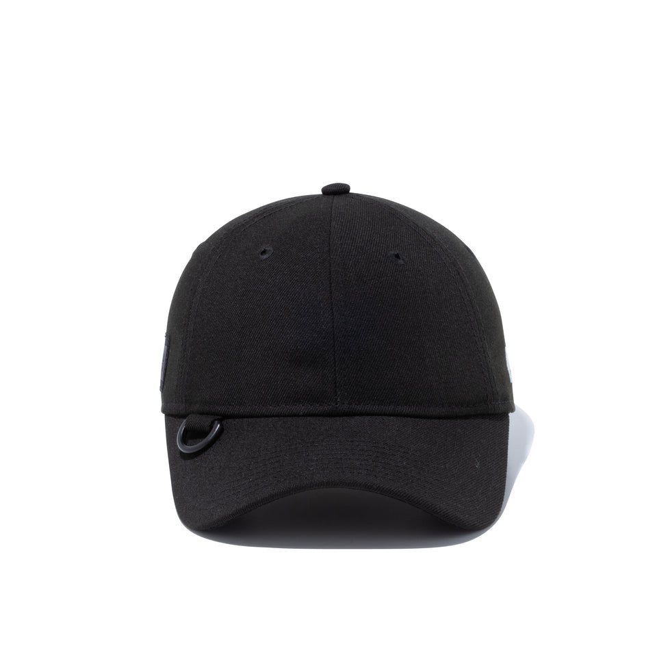 9TWENTY NEW ERA BLACK LABEL Dリング ウーブンラベル ブラック