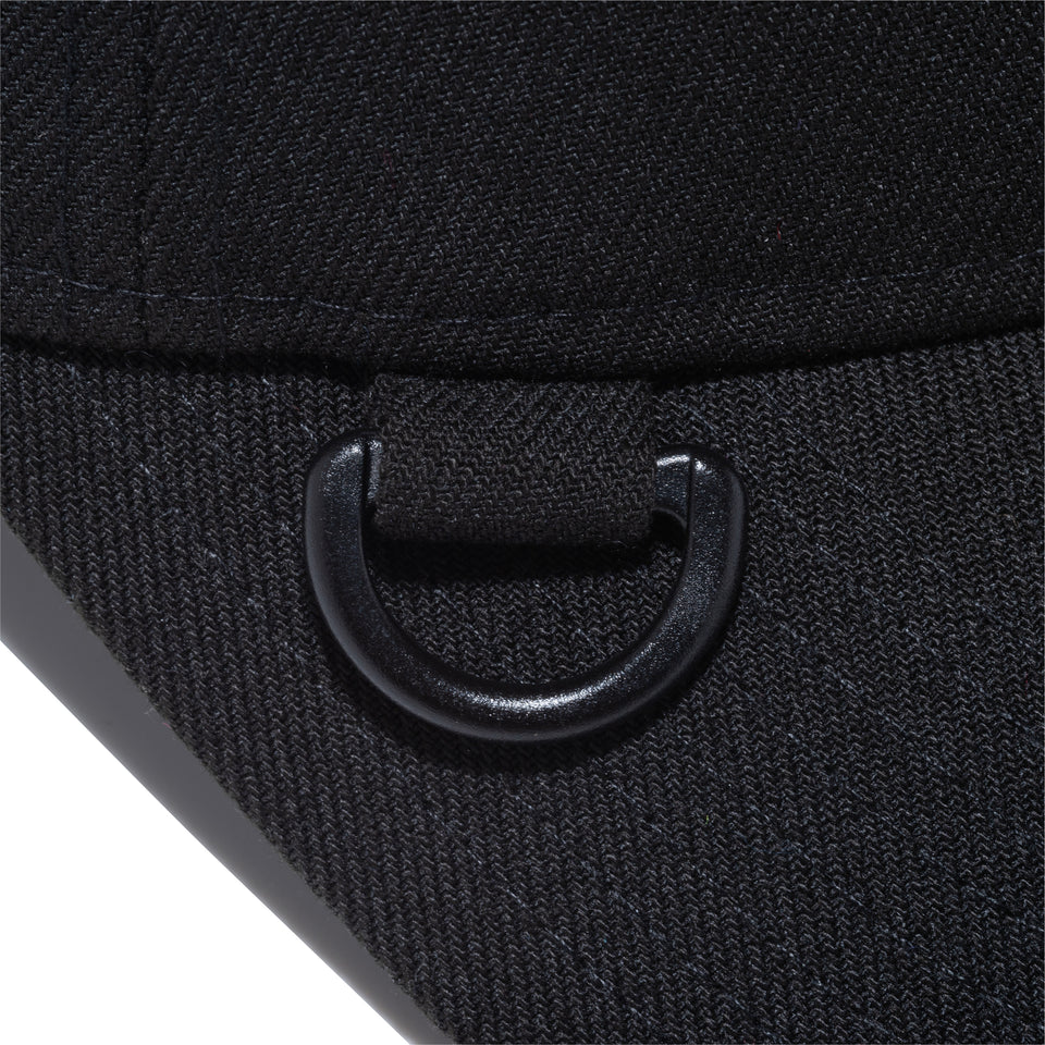 9TWENTY NEW ERA BLACK LABEL Dリング ウーブンラベル ブラック