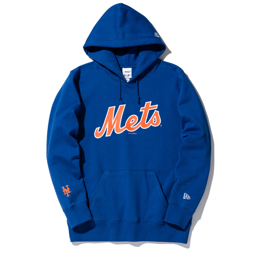裏起毛 スウェット プルオーバーフーディー AWAKE NY ニューヨーク・メッツ サブウェイシリーズ ロイヤル