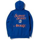 裏起毛 スウェット プルオーバーフーディー AWAKE NY ニューヨーク・メッツ サブウェイシリーズ ロイヤル