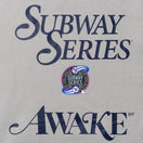 裏起毛 スウェット プルオーバーフーディー AWAKE NY ニューヨーク・ヤンキース サブウェイシリーズ グレー