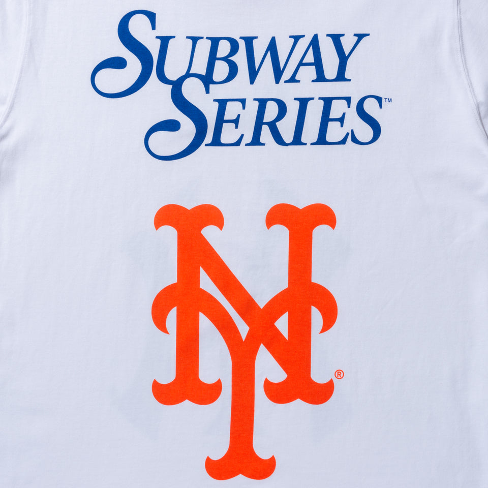 半袖 コットン Tシャツ AWAKE NY ニューヨーク・ヤンキース ニューヨーク・メッツ サブウェイシリーズ ホワイト
