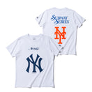 半袖 コットン Tシャツ AWAKE NY ニューヨーク・ヤンキース ニューヨーク・メッツ サブウェイシリーズ ホワイト