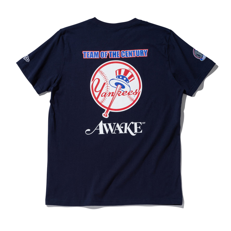 半袖 コットン Tシャツ AWAKE NY ニューヨーク・ヤンキース サブウェイシリーズ ネイビー