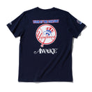 半袖 コットン Tシャツ AWAKE NY ニューヨーク・ヤンキース サブウェイシリーズ ネイビー