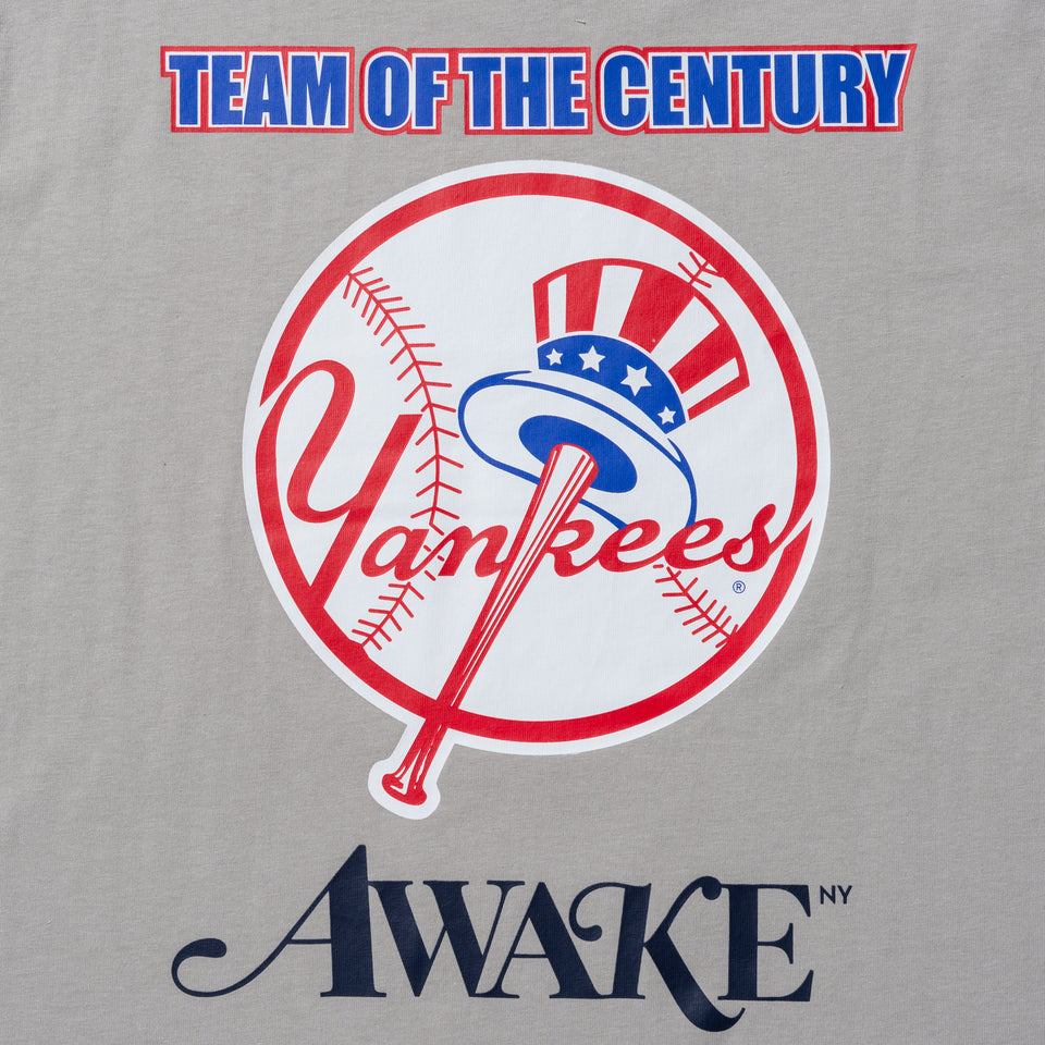 半袖 コットン Tシャツ AWAKE NY ニューヨーク・ヤンキース サブウェイシリーズ グレー