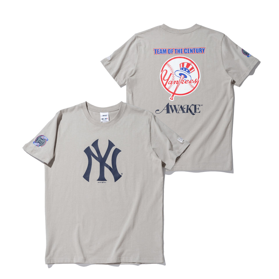半袖 コットン Tシャツ AWAKE NY ニューヨーク・ヤンキース サブウェイシリーズ グレー