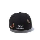 59FIFTY Felt クーパーズタウン タンパベイ・レイズ Butterfly Garden グレーアンダーバイザー - 12849886-700| NEW ERA ニューエラ公式オンラインストア