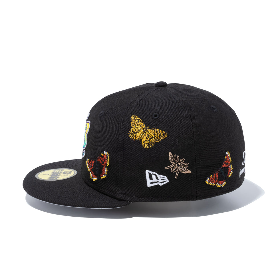 59FIFTY Felt クーパーズタウン タンパベイ・レイズ Butterfly Garden グレーアンダーバイザー - 12849886-700| NEW ERA ニューエラ公式オンラインストア