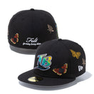 59FIFTY Felt クーパーズタウン タンパベイ・レイズ Butterfly Garden グレーアンダーバイザー - 12849886-700| NEW ERA ニューエラ公式オンラインストア