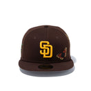 59FIFTY Felt サンディエゴ・パドレス Butterfly Garden グレーアンダーバイザー - 12849887-700| NEW ERA ニューエラ公式オンラインストア