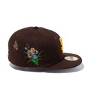 59FIFTY Felt サンディエゴ・パドレス Butterfly Garden グレーアンダーバイザー - 12849887-700| NEW ERA ニューエラ公式オンラインストア