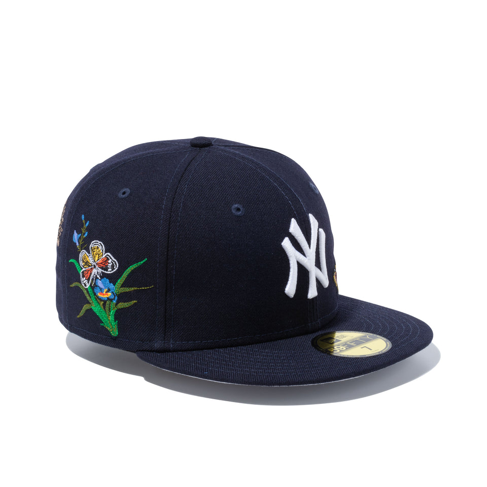 59FIFTY Felt ニューヨーク・ヤンキース Butterfly Garden グレーアンダーバイザー - 12849888-700| NEW ERA ニューエラ公式オンラインストア
