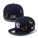 59FIFTY Felt ニューヨーク・ヤンキース Butterfly Garden グレーアンダーバイザー - 12849888-700| NEW ERA ニューエラ公式オンラインストア