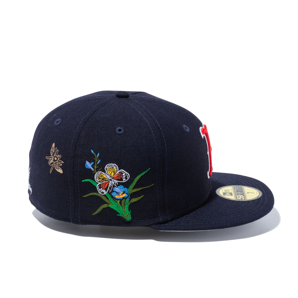 59FIFTY Felt ボストン・レッドソックス Butterfly Garden グレーアンダーバイザー - 12849892-700| NEW ERA ニューエラ公式オンラインストア