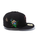 59FIFTY Felt クーパーズタウン アリゾナ・ダイヤモンドバックス Butterfly Garden グレーアンダーバイザー