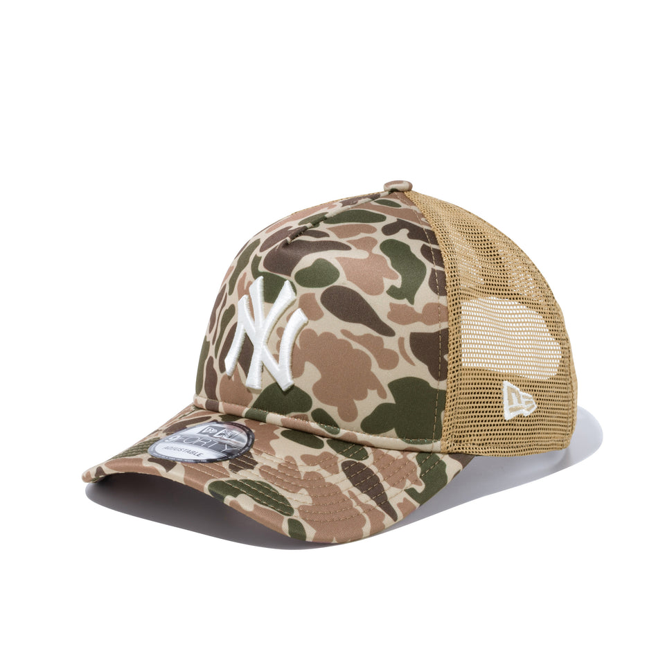 9FORTY A-Frame トラッカー Duck Camo Trucker ニューヨーク・ヤンキース | NEW ERA ニューエラ公式オンラインストア