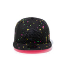 9FIFTY Neon Splatter ロサンゼルス・レイカーズ ブラック ピンクアンダーバイザー