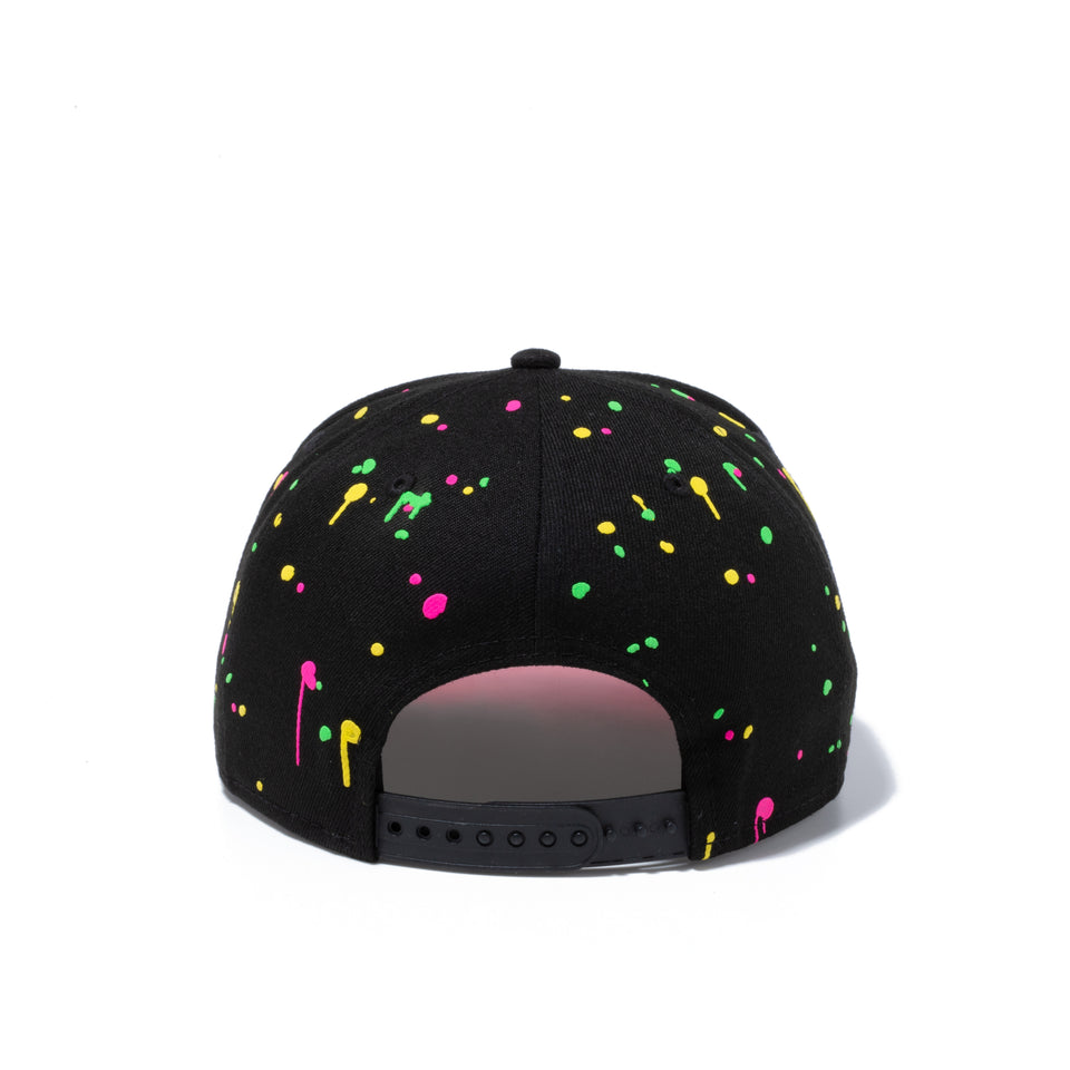 9FIFTY Neon Splatter ロサンゼルス・レイカーズ ブラック ピンクアンダーバイザー