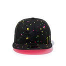 9FIFTY Neon Splatter シカゴ・ブルズ ブラック ピンクアンダーバイザー