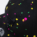 9FIFTY Neon Splatter シカゴ・ブルズ ブラック ピンクアンダーバイザー