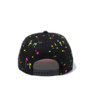 9FIFTY Neon Splatter シカゴ・ブルズ ブラック ピンクアンダーバイザー