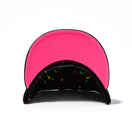 9FIFTY Neon Splatter シカゴ・ブルズ ブラック ピンクアンダーバイザー
