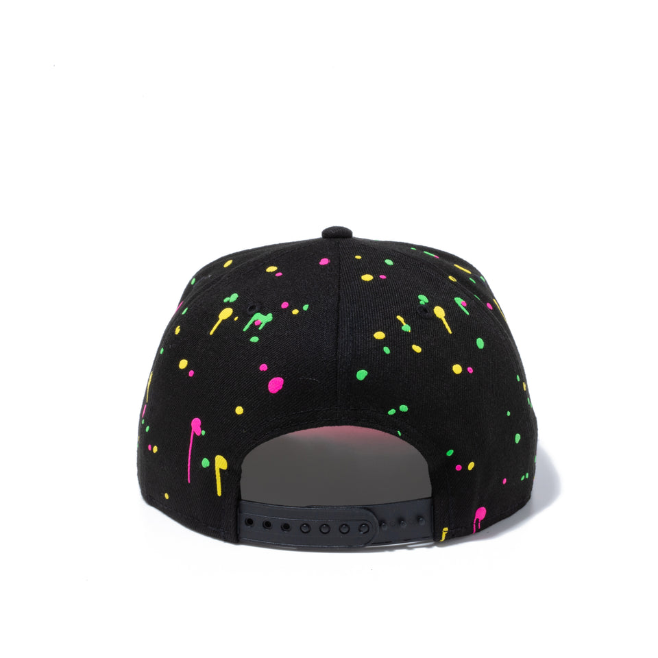 9FIFTY Neon Splatter ブルックリン・ネッツ ブラック ピンクアンダーバイザー
