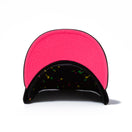 9FIFTY Neon Splatter ブルックリン・ネッツ ブラック ピンクアンダーバイザー