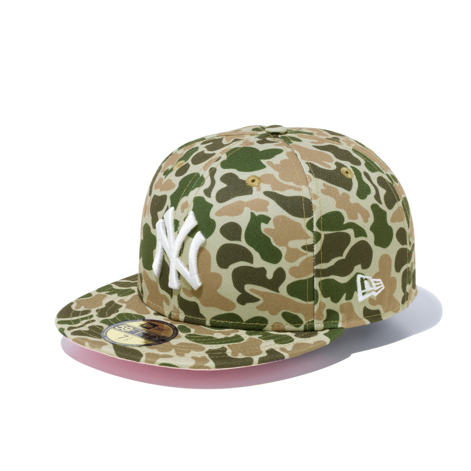 59FIFTY Duck Camo ダックカモ ニューヨーク・ヤンキース ピンクアンダーバイザー - 12850087-700| NEW ERA ニューエラ公式オンラインストア