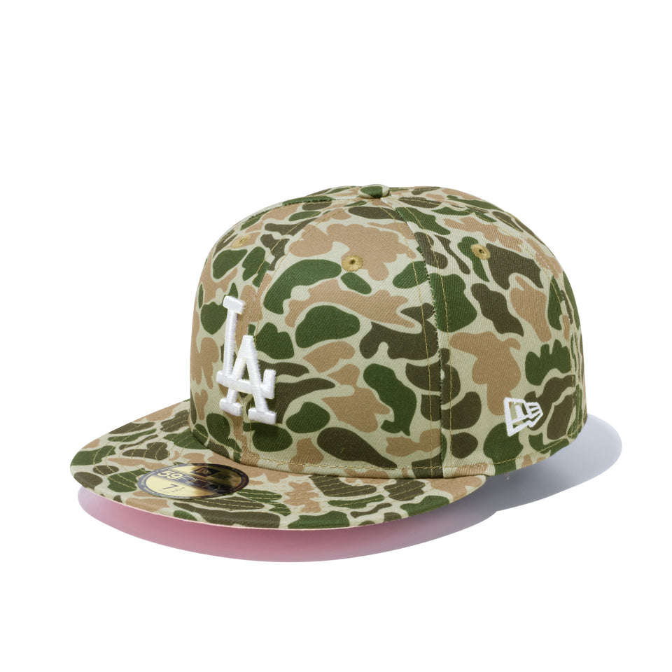 59FIFTY Duck Camo ダックカモ ロサンゼルス・ドジャース ピンクアンダーバイザー - 12850088-700| NEW ERA ニューエラ公式オンラインストア