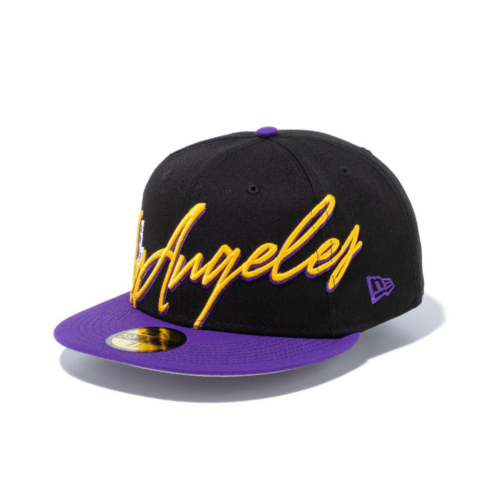 59FIFTY NBA Cursive ロサンゼルス・レイカーズ