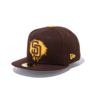 59FIFTY MLB Dripping Paint サンディエゴ・パドレス グレーアンダーバイザー