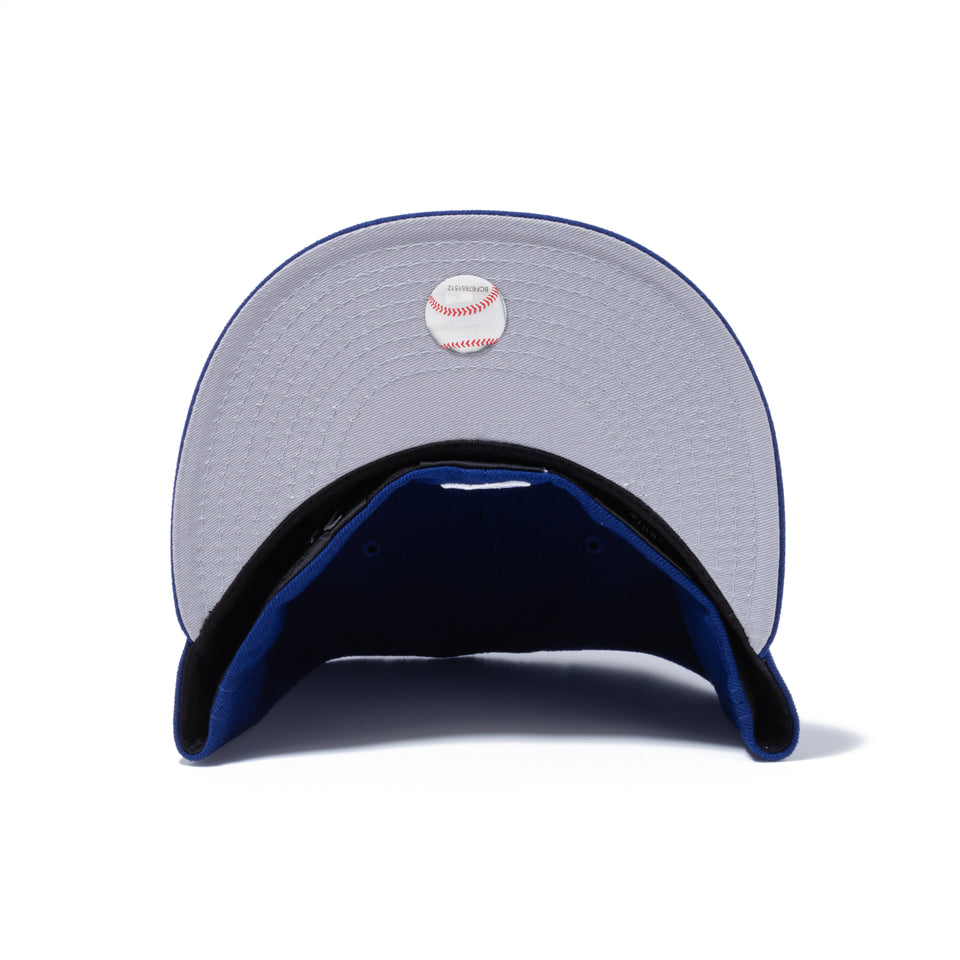 59FIFTY MLB Dripping Paint ロサンゼルス・ドジャース グレーアンダーバイザー