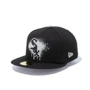 59FIFTY MLB Dripping Paint シカゴ・ホワイトソックス グレーアンダーバイザー