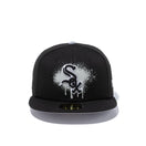 59FIFTY MLB Dripping Paint シカゴ・ホワイトソックス グレーアンダーバイザー