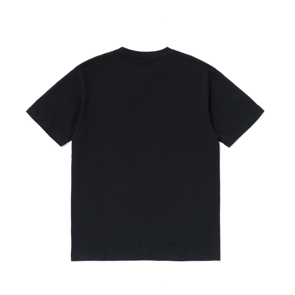半袖 コットン Tシャツ Yohji Yamamoto SS21 シグネチャーロゴ ブラック × メタリックブラック レギュラーフィット