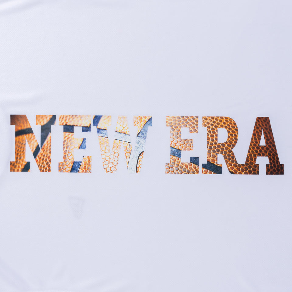 半袖 テック Tシャツ NEW ERA リアロゴ バスケットボール ホワイト【NEW ERA BASKETBALL】