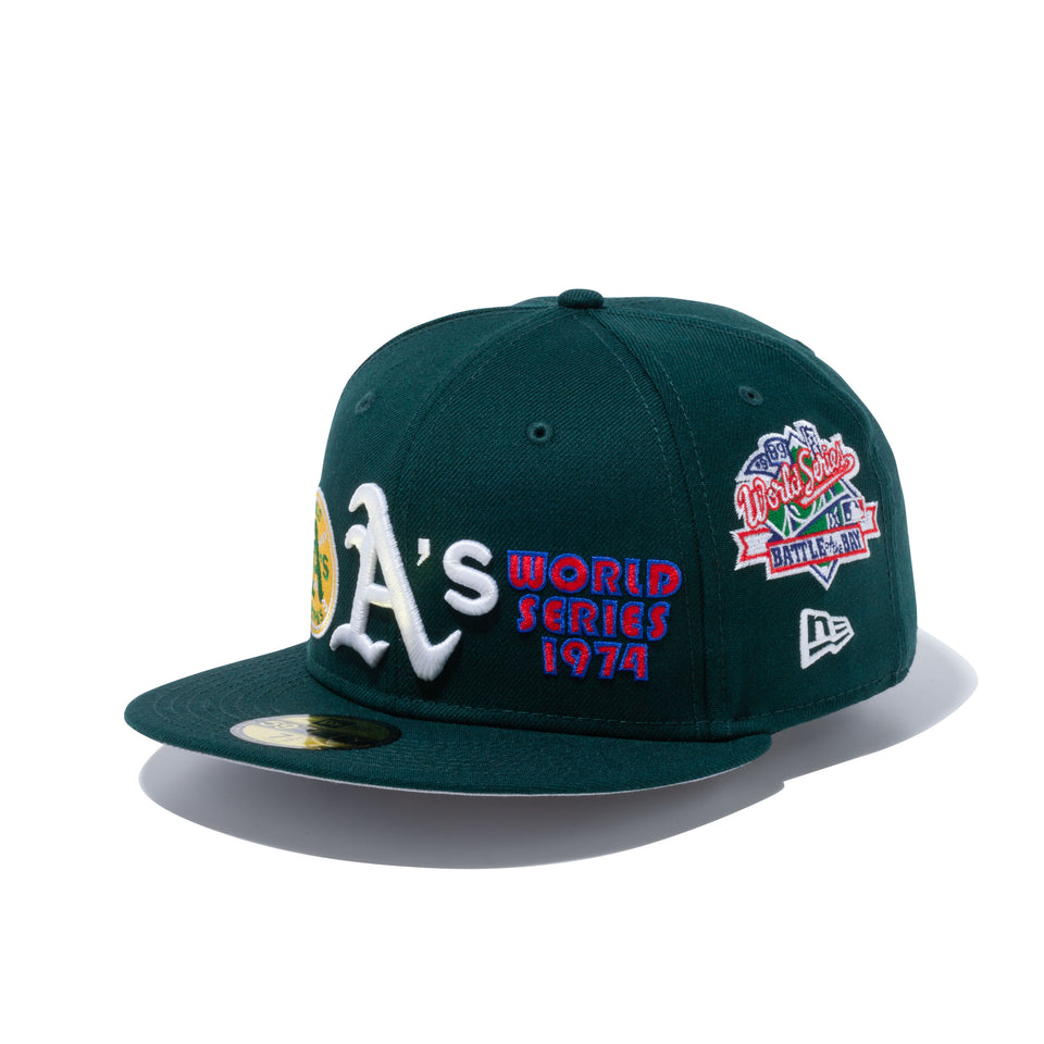 59FIFTY World Champions オークランド・アスレチックス グレーアンダーバイザー | NEW ERA ニューエラ公式オンラインストア