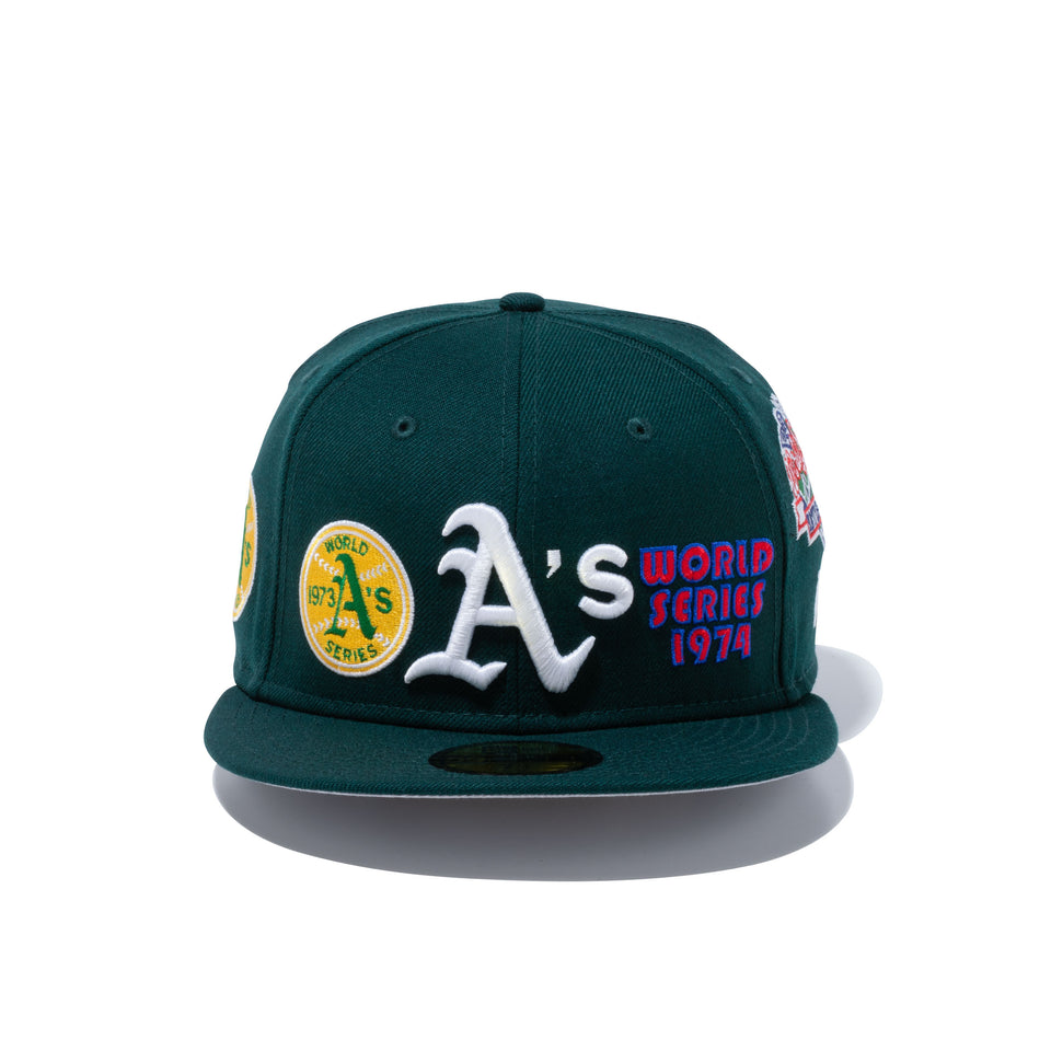 59FIFTY World Champions オークランド・アスレチックス グレーアンダーバイザー