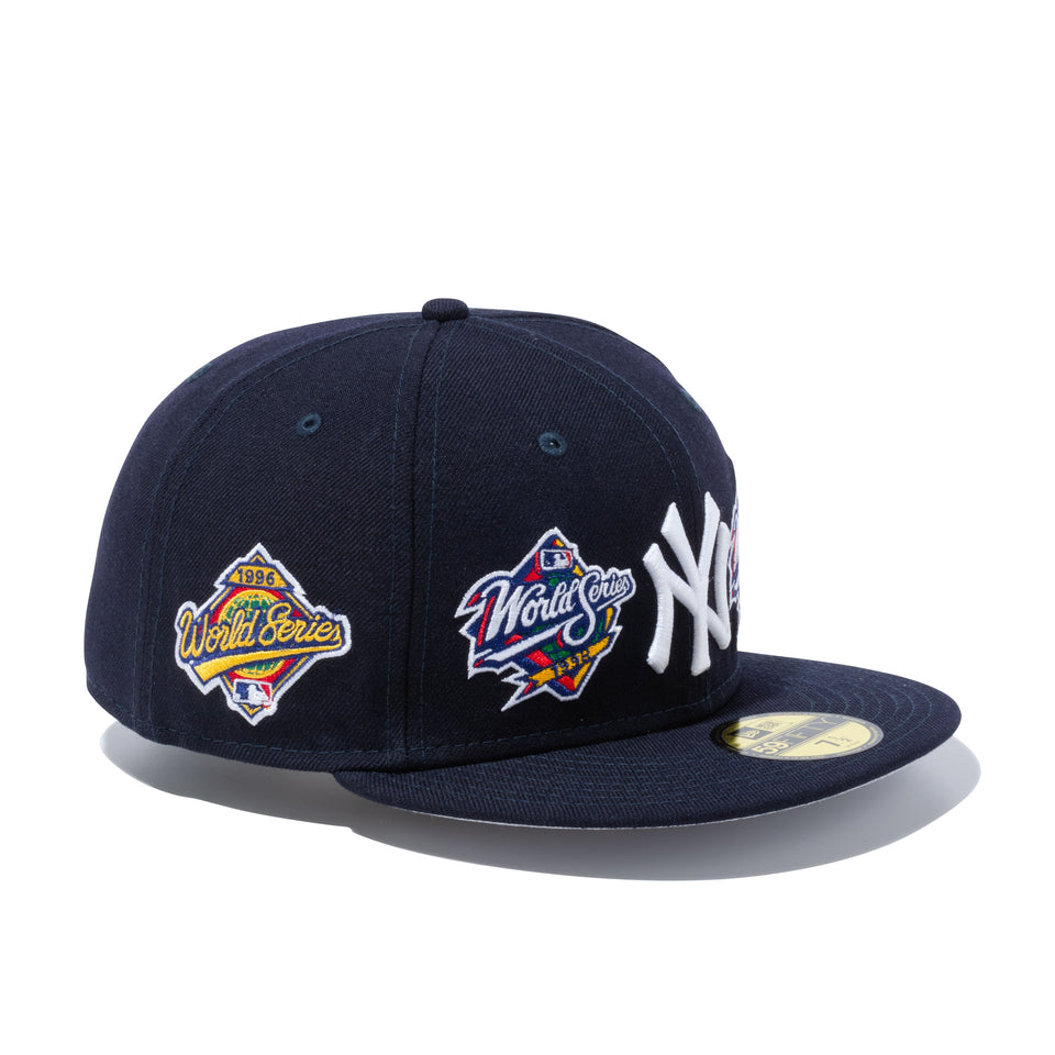 59FIFTY World Champions ニューヨーク・ヤンキース グレーアンダーバイザー