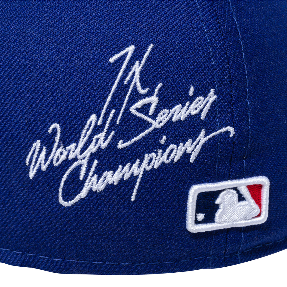 59FIFTY World Champions ロサンゼルス・ドジャース グレーアンダーバイザー