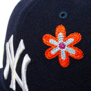 59FIFTY Chain Stitch Floral ニューヨーク・ヤンキース ピンクアンダーバイザー