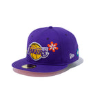 59FIFTY Chain Stitch Floral ロサンゼルス・レイカーズ ピンクアンダーバイザー