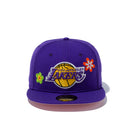 59FIFTY Chain Stitch Floral ロサンゼルス・レイカーズ ピンクアンダーバイザー