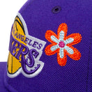 59FIFTY Chain Stitch Floral ロサンゼルス・レイカーズ ピンクアンダーバイザー